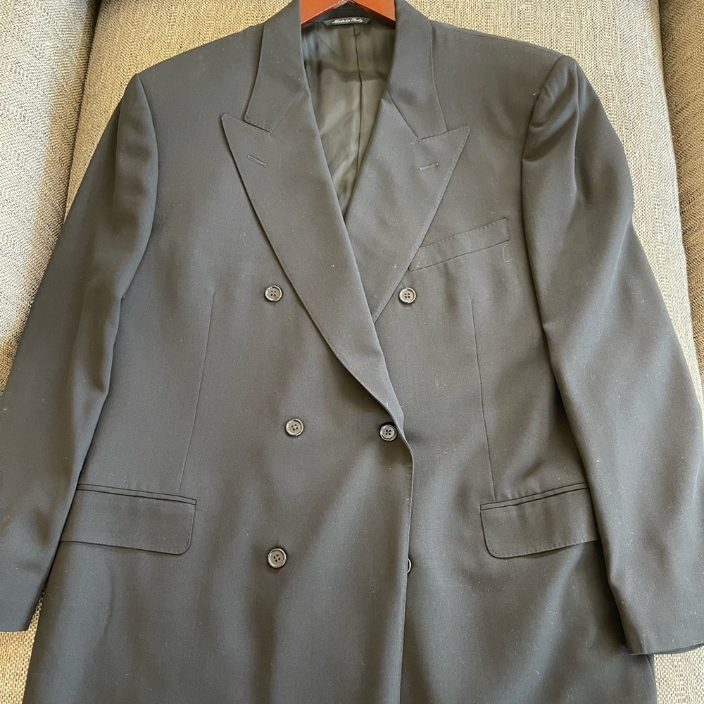 Black Doubled Breasted Blazer